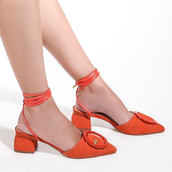 sapatos laranja